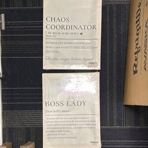 NWT Chaos Coordinator and Boss Lady Wall Art